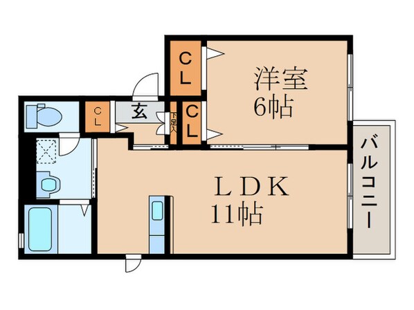 プロスパー天神の物件間取画像